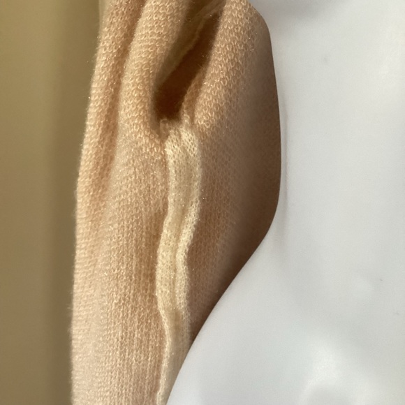 Steve Madden oversized drop shoulder 3/4 sleeve soft coat sweater tan cream - Picture 13 of 14